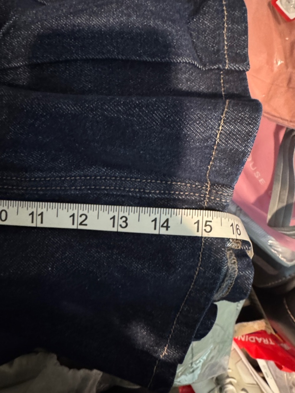 Size 34 Levi’s Dark Wash Denim Mini Skirt - Picture 5 of 5